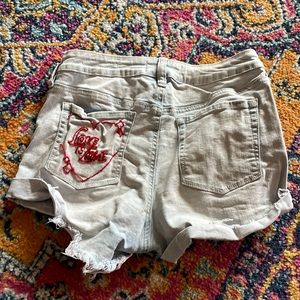PacSun hand embroidered shorts